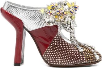 Dries Van Noten Schoenen, Dames, Veelkleurig, 39 EU, Heeled Mules