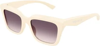 Alexander McQueen Violet Gradient Square Ladies Sunglasses AM0473SA 004 54