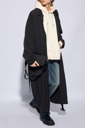 Jacquemus Typo Hoodie With Logo, Mens, Cream