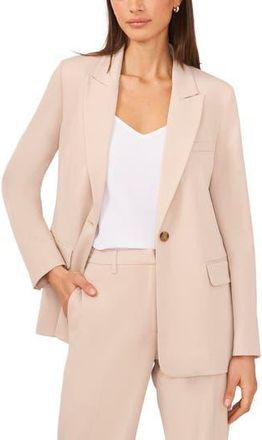 Halogen Single Button Relaxed Blazer in Oxford Tan at Nordstrom Rack, Size 2