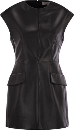 Sportmax Tefrite02 - Sleeveless Nappa Leather Dress