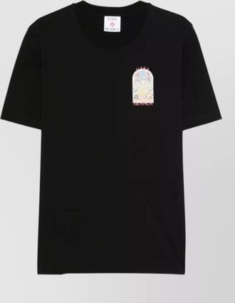 Casablanca tennis landscape graphic short sleeve t shirt