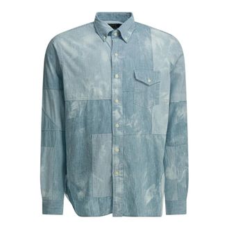 Polo Ralph Lauren Pieced Chambray - Heren - Casual Overhemden - Blauw - M - Katoen - Overhemden