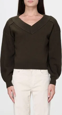 Pinko Maglia in pura lana con scollo a V e spalle cadute