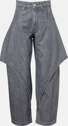 J.W.Anderson Jeans cropped a gamba larga e vita media