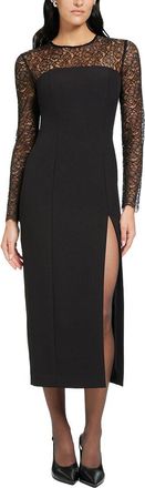 Toccin Loretta Lace Combo Midi Dress