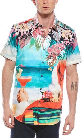 Robert Graham Trego Tailored Fit Woven Shirt