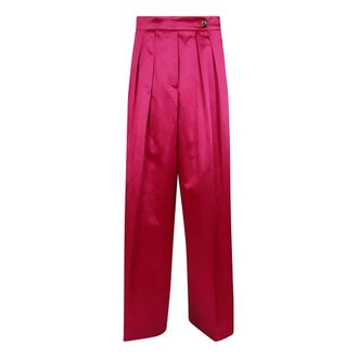 Dries Van Noten Wide Trousers, female, Pink, Size: XS Pamplona Wide Trousers