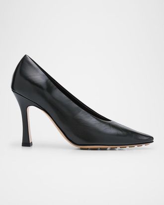 Bottega Veneta Leather Stiletto Sporty Pumps