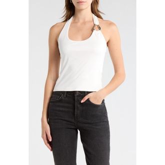 Madden Girl On/Off Shoulder Asymmetrical Tank in White at Nordstrom Rack, Size X-Large