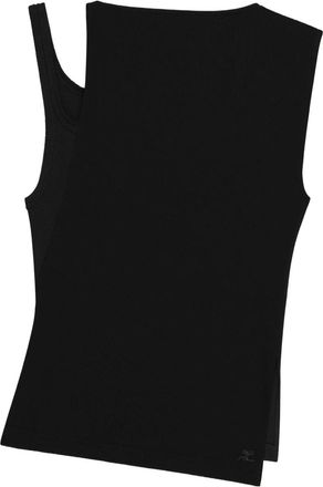 Courrèges Top asimmetrico - Nero