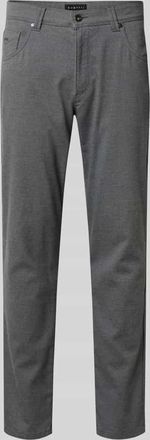 Bugatti Regular Fit Hose mit Viskose-Anteil Modell Cordoba in Mittelgrau, Größe 31/32