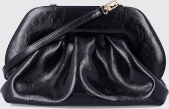 Themoir&egrave; Bios Draped Vegan Leather Clutch with Removable Strap