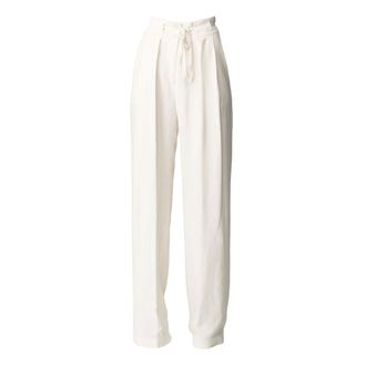 Manila Grace Palazzo Pant - female - Manila Grace - Wide Trousers - White - S - Trousers