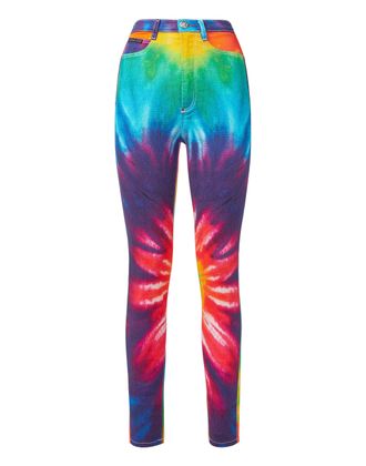 Philipp Plein Super Hoge Taille Jegging Tie Dye