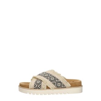 Mustang Open Teen - Dames - Sandalen - Beige - 42 EU - Leer - Schoenen