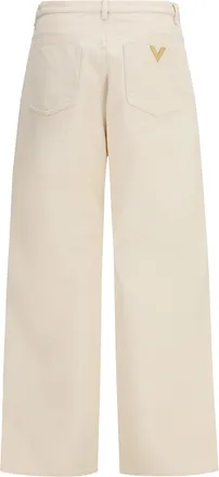 Valentino Mens Denim Pants Avorio Cotton Jean