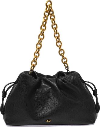 Baldinini Bolso de hombro de piel Bottalato - Bags - Mujer - Negro - ONE SIZE