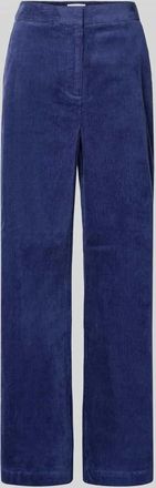 Moss Copenhagen High Waist Cordhose Modell Geggo in Dunkelblau, Größe XL