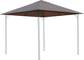 Quick-Star Ersatzdach F&uuml;r Garten Pavillon 3x3m Taupe / Beigegrau Ral 7006 Pavillondach Ersatzbezug