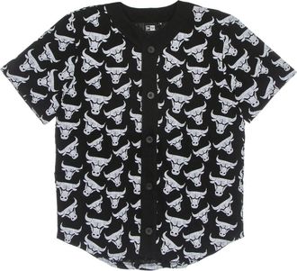 New Era Chicago Bulls Logo Button-Up Jas - Heren - Zomerjassen - Zwart - XL - Katoen - Jassen