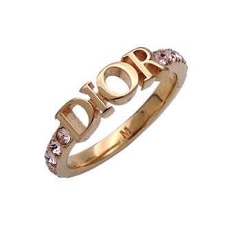 Dior Gold Pink Metal Band Ring (Pre-Owned)