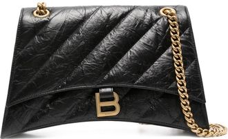 Balenciaga medium Crush shoulder bag - women - Calf Leather - OS - Black