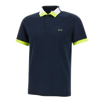 Sun 68 Polo Shirts, male, Blue, Size: S Sun68 T-shirts and Polos Blue