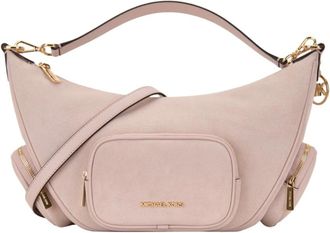 Michael Kors Su&egrave;de Schoudertas - Dames - Schoudertassen - Roze - ONE Size - Su&egrave;de - Tassen