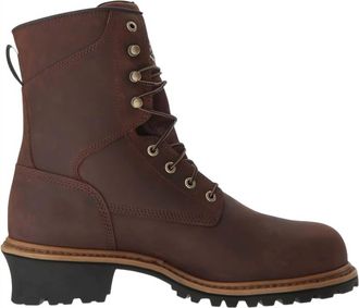 Red Wing Shoes Mens Mesabi 8 Inch Waterproof Insulated Steel Toe Logger Boots In Brown
