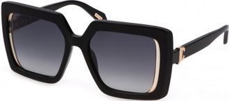 Just Cavalli Womens SJC027 53 0700 Sunglasses - Black - One Size