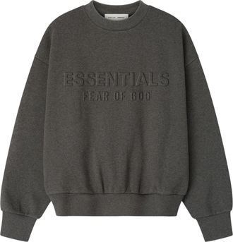 Fear of God Embossed Classic Crewneck Sweatshirt Charcoal Heather 192HO256551F