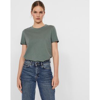 Vero Moda T-shirt met ronde hals en korte mouwen