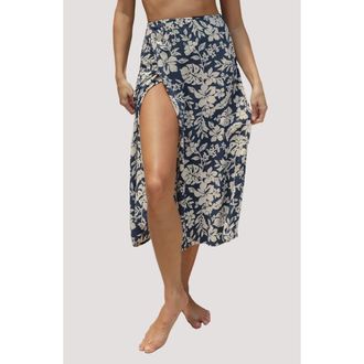 Stone Fox Swim Holiday Wrap Cover-Up Skirt in Hibisco at Nordstrom, Size X-Small