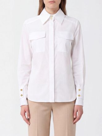 Elisabetta Franchi Camicia slim fit in popeline di cotone con tasche