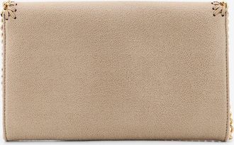 Stella McCartney Womens Crossbody Bag Falabella Shaggy Deer Beige Vegan Material Shoulder