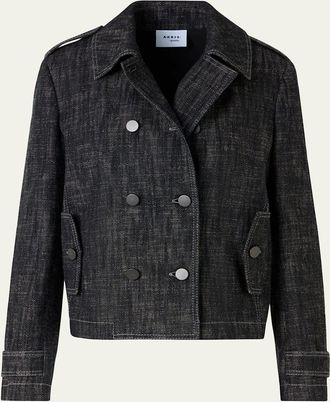 Akris Heavyweight Cotton Denim Jacket
