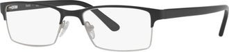 Sferoflex 53mm Rectangle optical glasses in Black at Nordstrom