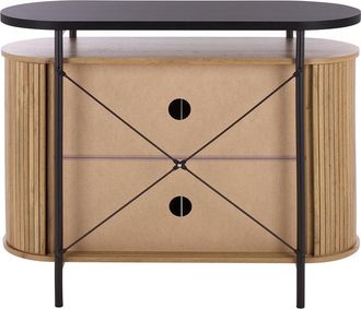 Safavieh Etka Tambour Doors Compact Sideboard