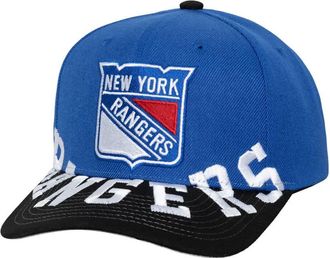Mitchell & Ness Mens Mitchell & Ness Blue/Black New York Rangers Underarch Two-Tone Pro Crown Snapback Hat at Nordstrom