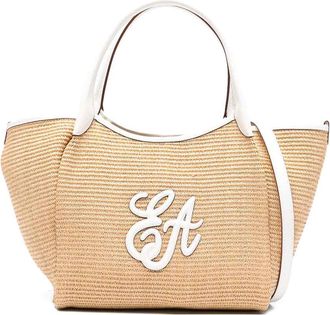 Emporio Armani Medium Straw Tote Bag