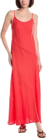 Michael Stars Cecily Patchwork Linen Midi Dress
