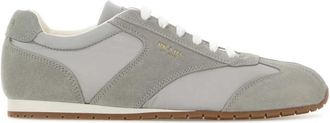 Prada Grey Solid Collection Sneakers