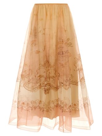Zimmermann Beige Silk Mini Womens Skirt