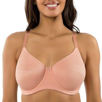 Affinitas Pearl Non-padded Seamless Minimizer Bra in Peach Beige at Nordstrom, Size 40Ddd