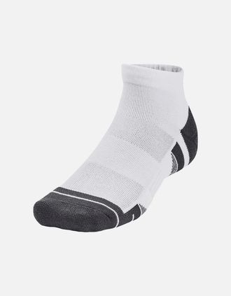 Under Armour Mens Under Armour Unisex Adult Performance Tech Socks (Pack of 3) - White - Size: 9.5/13/12.5/12/11.5/11/9/16/15.5/15/14.5/14/13.5/10.5/10