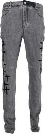 Rta Jeans Bryant con applicazione - Grigio