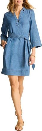 Tommy Bahama Belted Denim Shirtdress in Indigo Oasis Wash at Nordstrom, Size X-Large