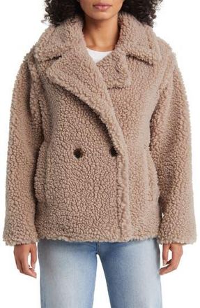 UGG Gertrude Teddy Faux Shearling Coat in Putt at Nordstrom Rack, Size Large
