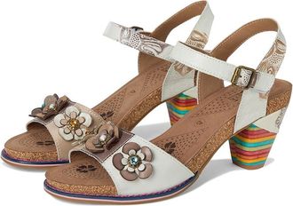 L'Artiste by Spring Step Bluesky Womens Wedge Shoes White : EU 41 (US Womens 9.5-10) M, Leather